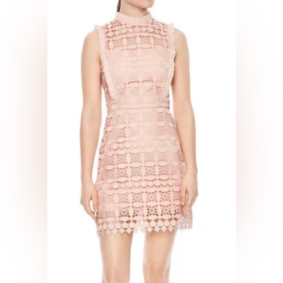 Peach Crochet Lace Dress ✨ - Picture 4 of 11